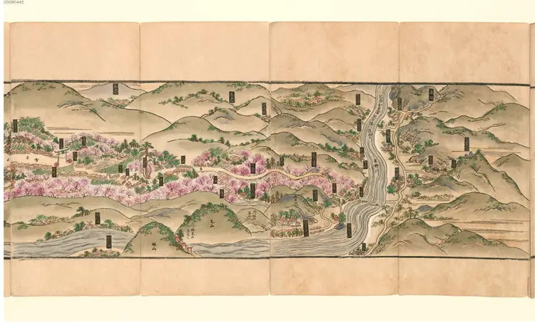 和州芳野山胜景図