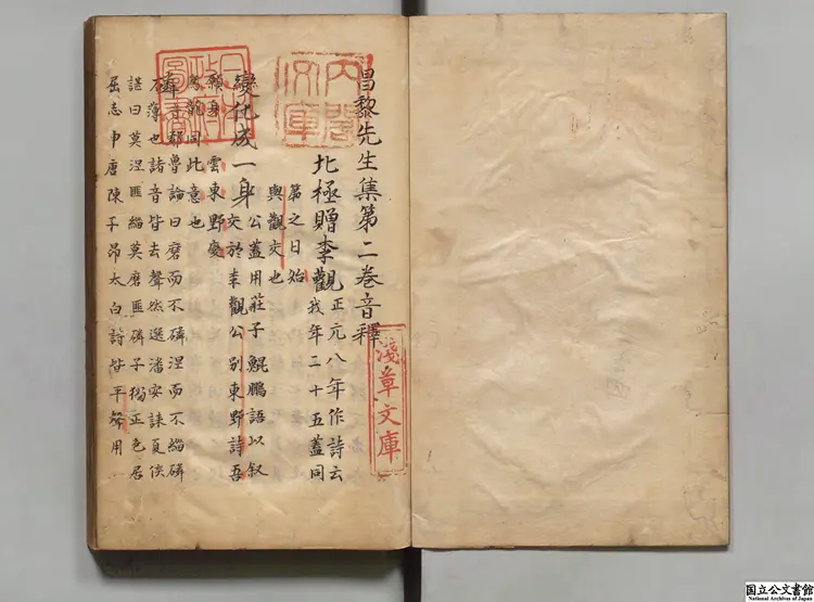 昌黎先生集音釈 著者王伯大(宋)江戸初写本0083 昌黎先生集音釈 著者王伯大(宋)江戸初写本0083