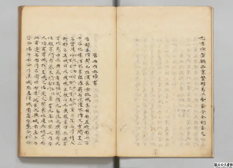 雍録 著者程大昌(宋) 江戸写本 雍録 著者程大昌(宋) 江戸写本