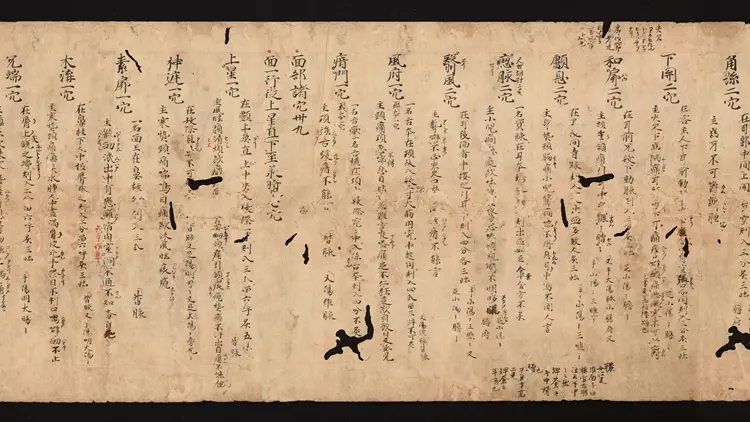 医心方.丹波康赖撰.02.卷二.总三十卷.十二世纪抄本.东京国立博物馆藏