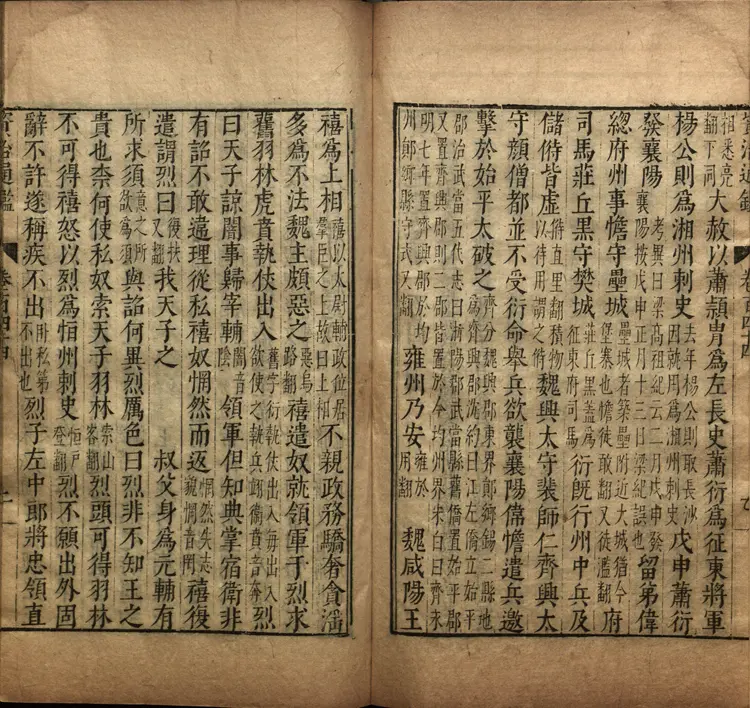 《资治通鉴》卷144至159宋司马光撰元胡三省注万历张一桂吴勉学校正刊本