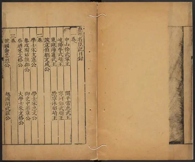 皇明名臣记 皇明名臣记