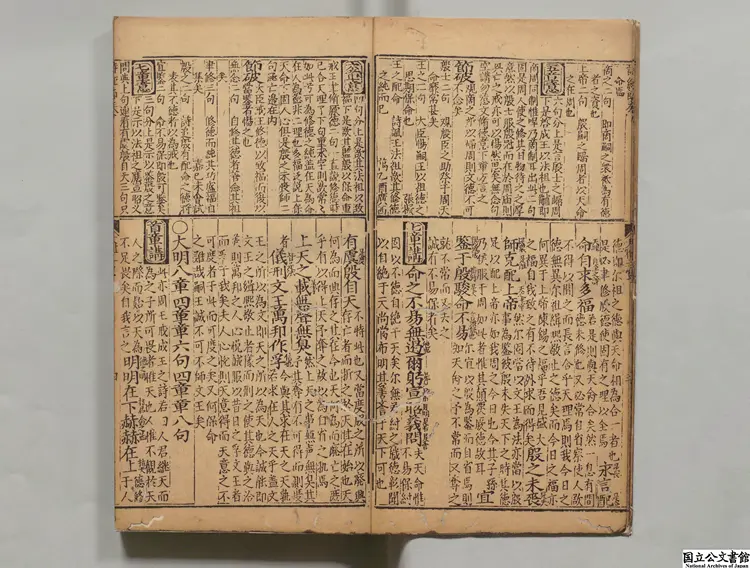 明朝張柱国発刻駱会魁家伝葩経講意金石節奏3