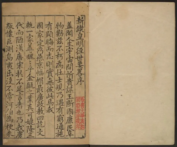 新刻皇明经世要略.明·黄仁溥辑.万历刊本 新刻皇明经世要略.明·黄仁溥辑.万历刊本