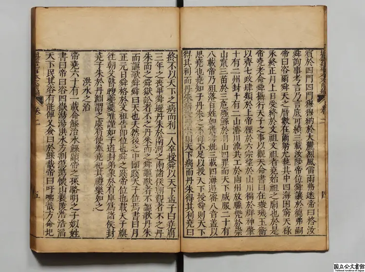 通鑑紀事本末  選者袁枢（宋）／選者沈朝陽（明）／校訂者焦竑（明）