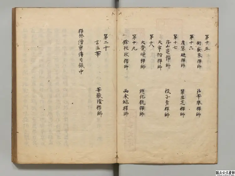 禅林僧宝伝 著者釈恵洪（宋）室町写本