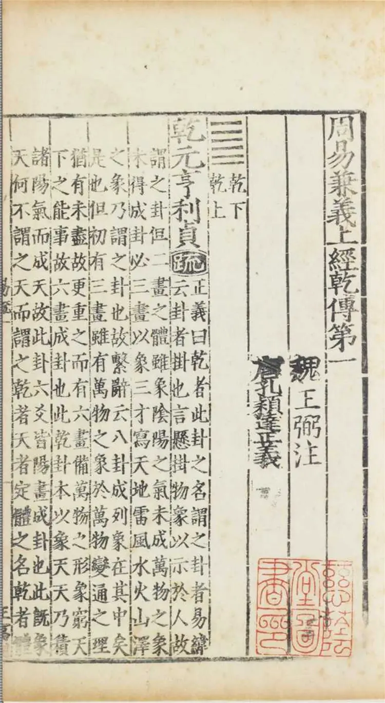 周易兼義九卷十三經註疏所收-卷首 周易兼義九卷十三經註疏所收-卷首