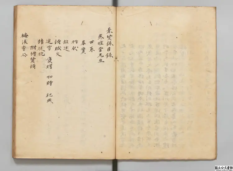 景賢録  著者李楨（朝鮮）江戸写本