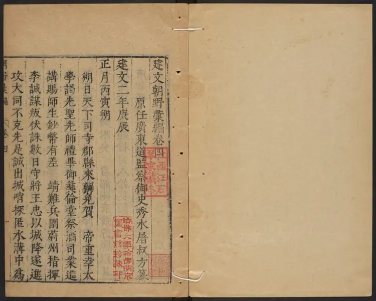 建文朝野汇编二十卷.明·屠叔方撰.万历刻本.02