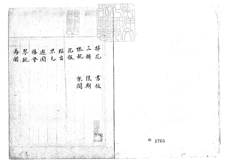 784 琴演工尺雜錄一卷　清鈔本