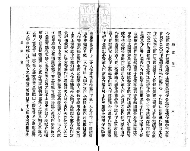 809 曲話五卷　民國五年上海有正書局排印本