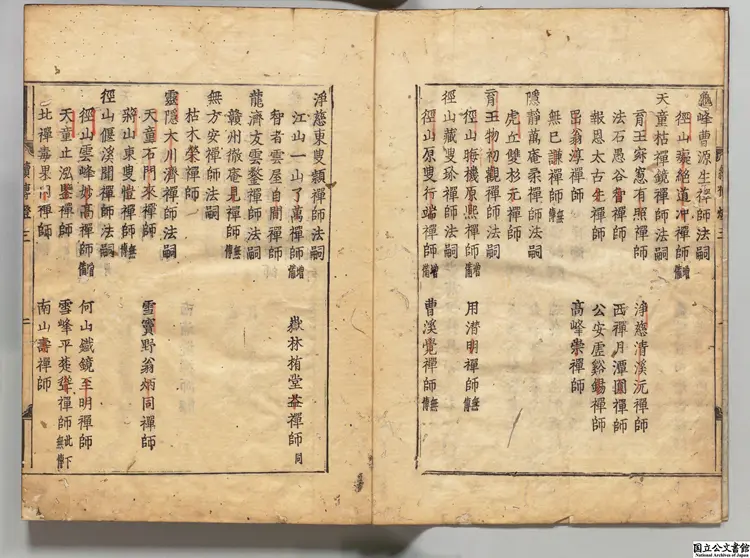 増集続伝灯録 著者釈文琇（明）元和02年妙心寺宗鉄刊本