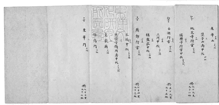 106 東陵路程二卷　鈔本