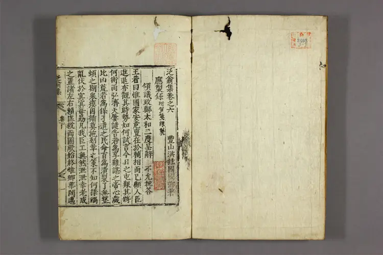 泛翁集 卷之1-6,附录  洪柱国著