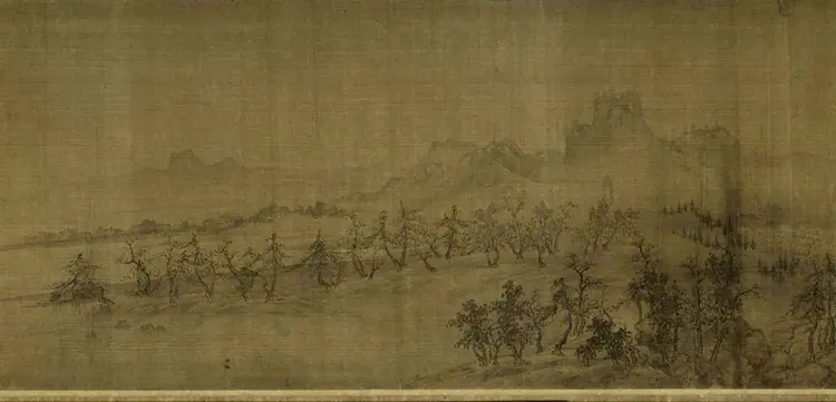 宋朝王诜行书烟江迭嶂图卷