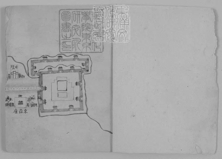 108 東陵路程圖式一卷　鈔本