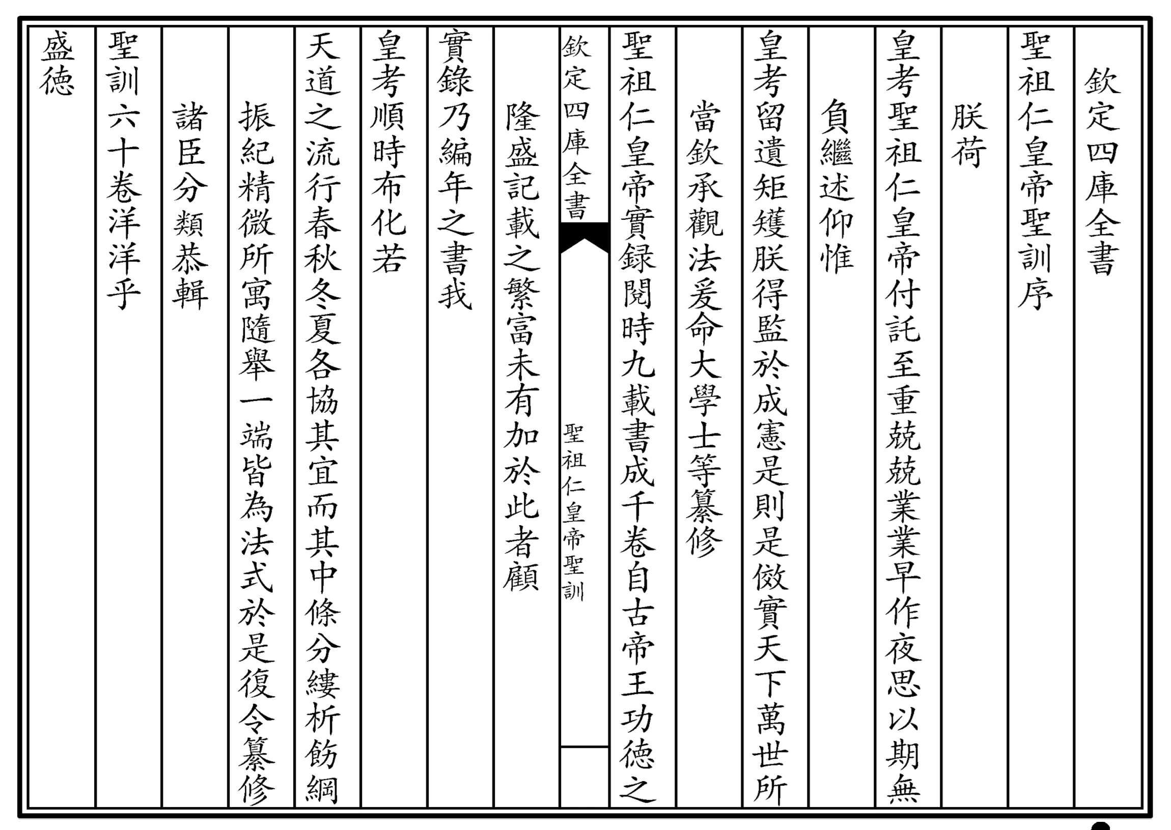 圣祖仁皇帝圣训(四库本)