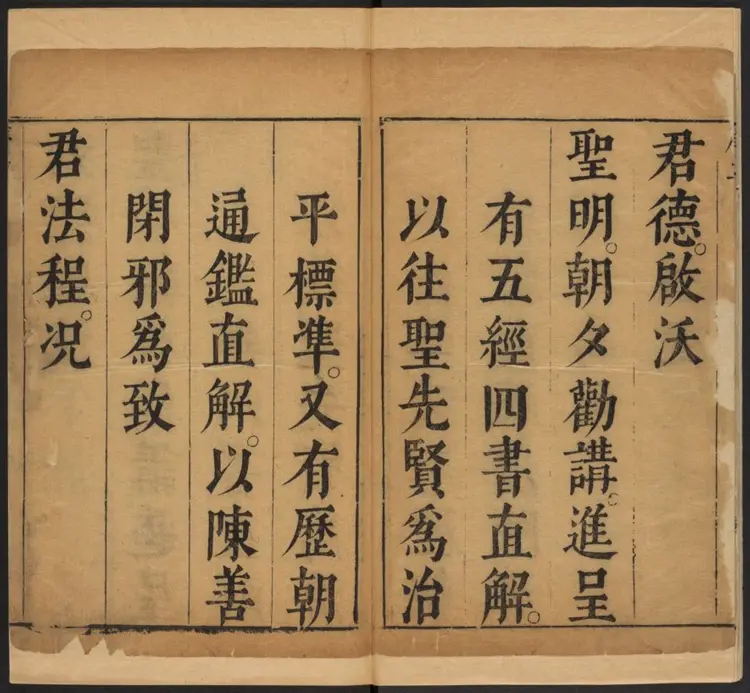 皇明通纪直解十六卷.明·張嘉和撰.清初刊本