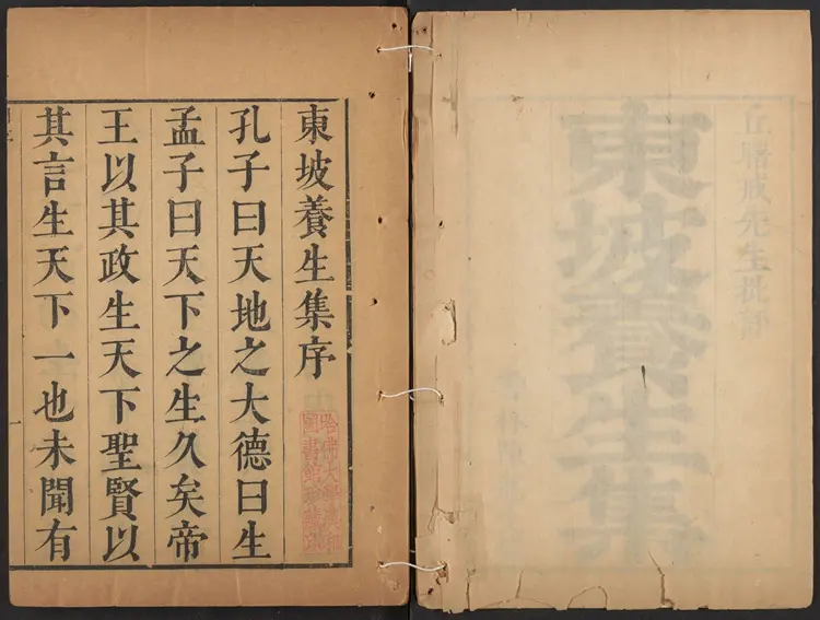 东坡养生集.12卷.清王如锡辑.丘象升批评.清康熙时期书林陈道生刊本 东坡养生集.12卷.清王如锡辑.丘象升批评.清康熙时期书林陈道生刊本