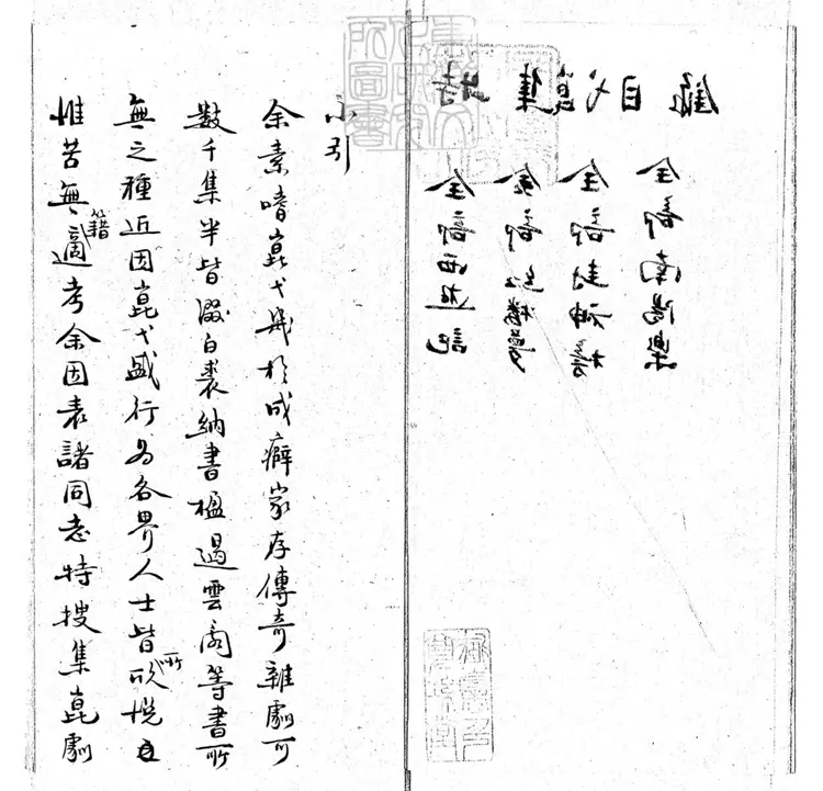 773 新編崑弋劇攷初集 民國七年鈔本 773 新編崑弋劇攷初集 民國七年鈔本