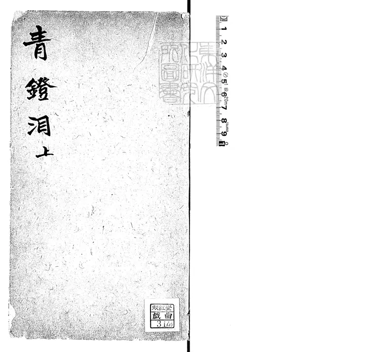 611 青燈淚二卷　同治九年活字印本