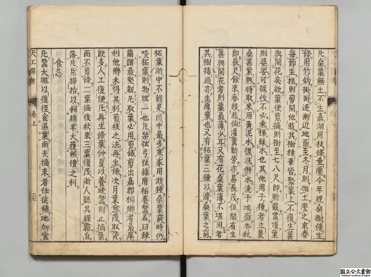 天工開物 選者宋応星(明)/校訂者江田益英明和08年刊本 天工開物 選者宋応星(明)/校訂者江田益英明和08年刊本