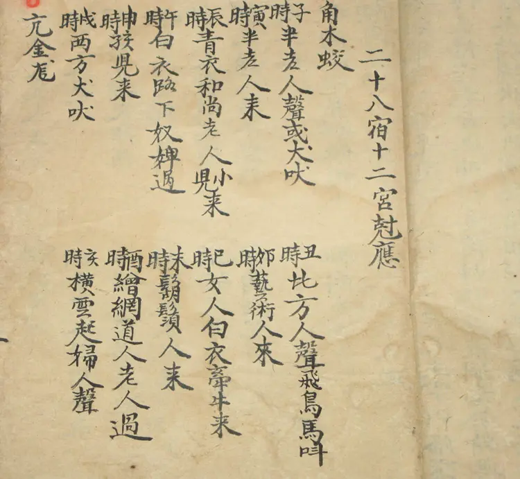 禽星 古本手抄本 禽星 古本手抄本