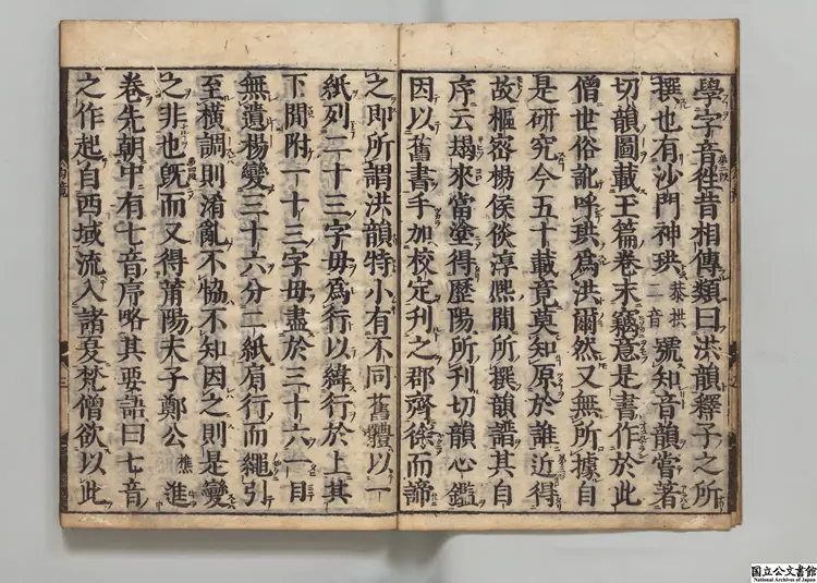 韻鏡 編者張麟之（宋）元禄09年刊本