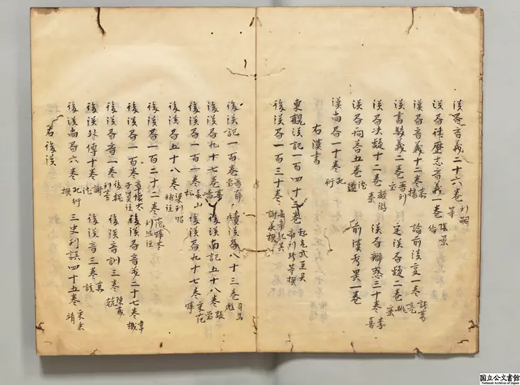 国史経籍志  選者焦竑（明）／校訂者徐象橒（明）江戸写本