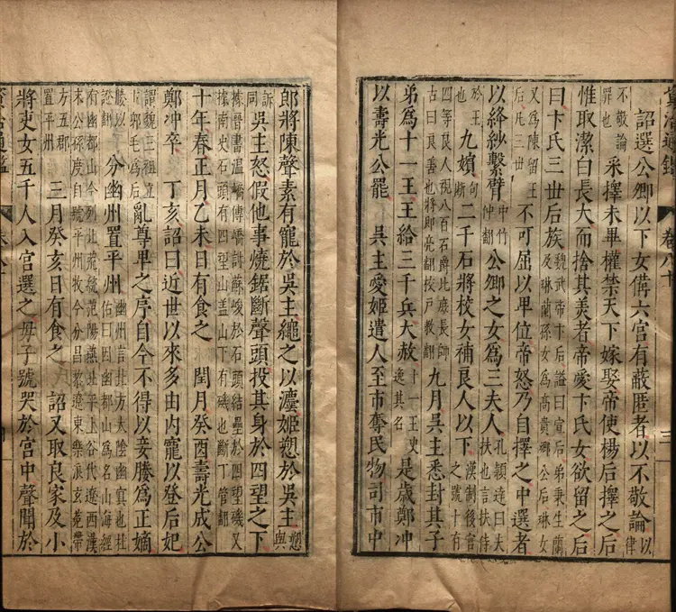 《资治通鉴》卷080至095宋司马光撰元胡三省注万历张一桂吴勉学校正刊本 《资治通鉴》卷080至095宋司马光撰元胡三省注万历张一桂吴勉学校正刊本