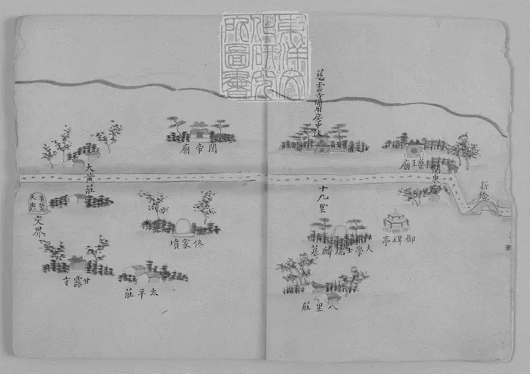 108 東陵路程圖式一卷　鈔本