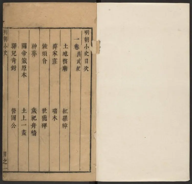 明朝小史十八卷.明·呂毖撰.清初刻本 明朝小史十八卷.明·呂毖撰.清初刻本