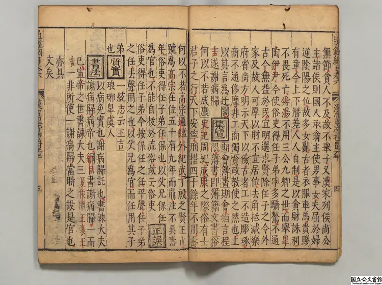 資治通鑑綱目 著者朱熹(宋)明刊本 資治通鑑綱目 著者朱熹(宋)明刊本