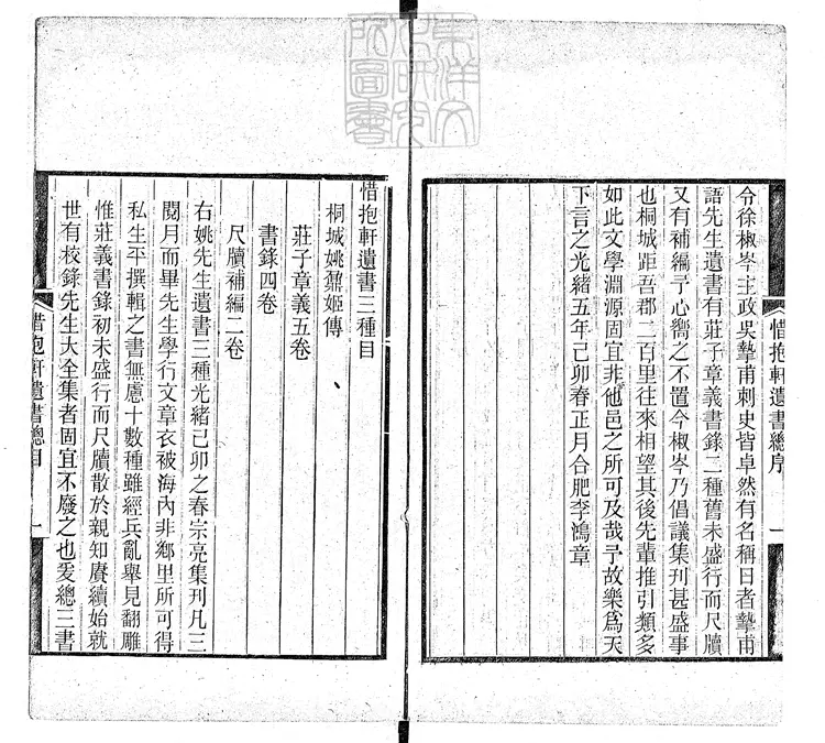 957 [惜抱軒遺書三種]莊子章義五卷