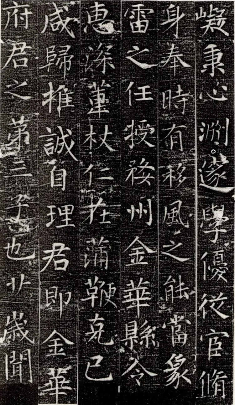 唐朝张旭楷书严仁墓志铭