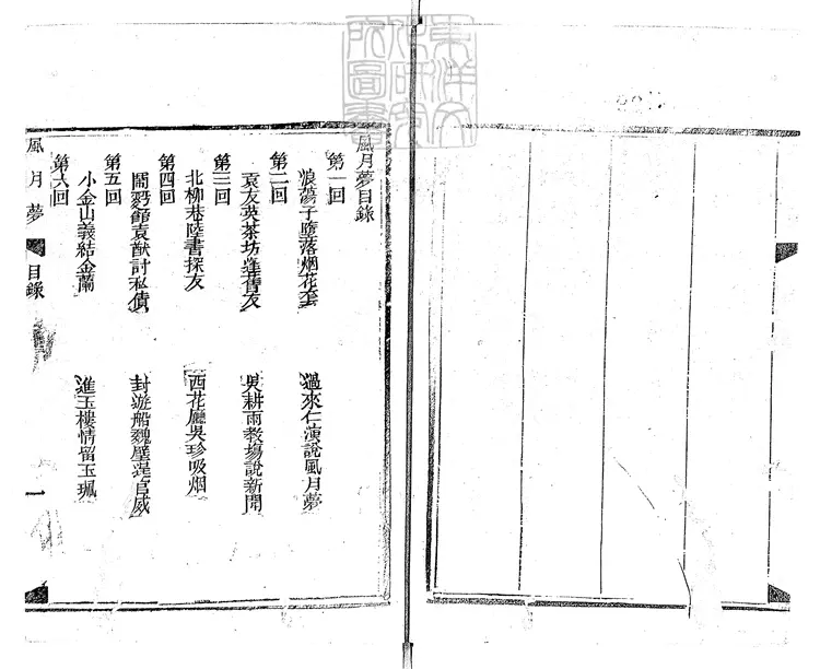 887 風月夢三十二回　光緒十二年聚盛堂刊本