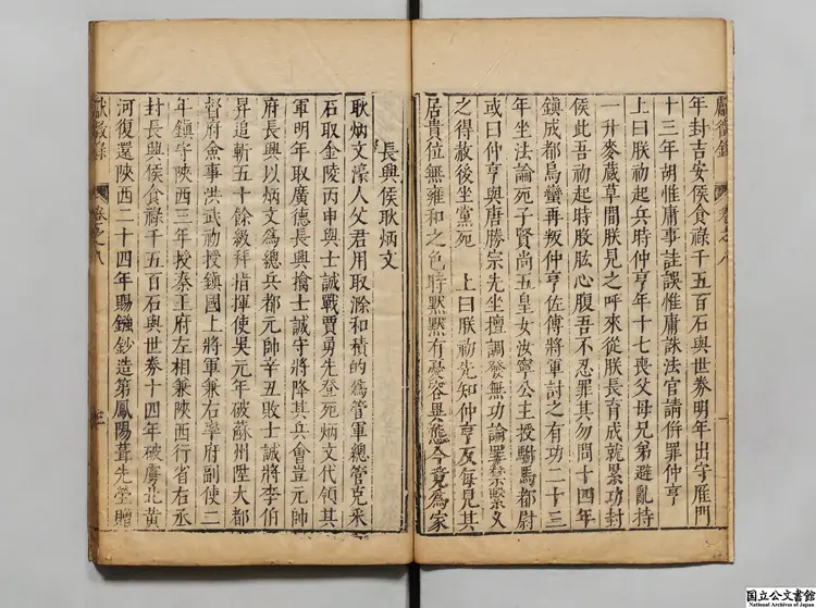 焦太史編輯国朝献徴録  著者焦竑（明）明万暦徐象橒刊本