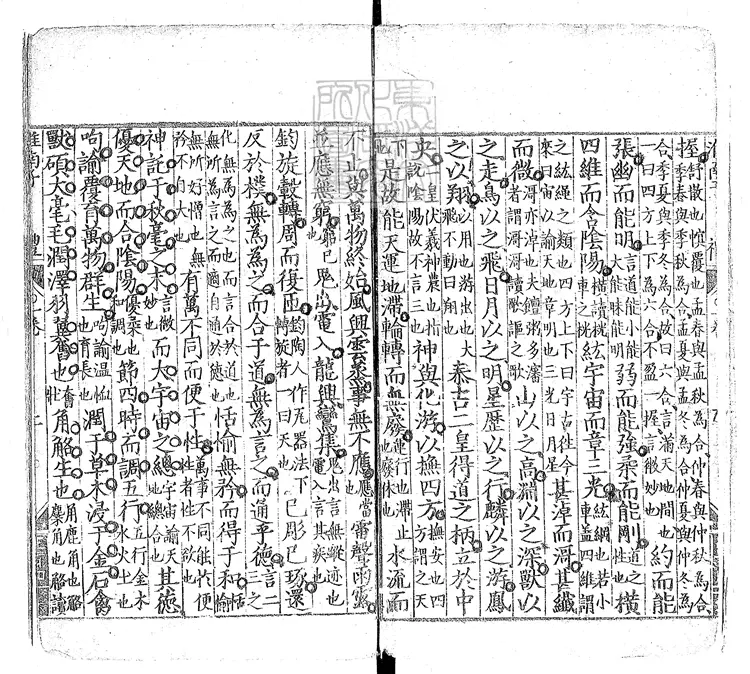 《淮南鸿烈解二十七卷》明王元宾刊本 《淮南鸿烈解二十七卷》明王元宾刊本