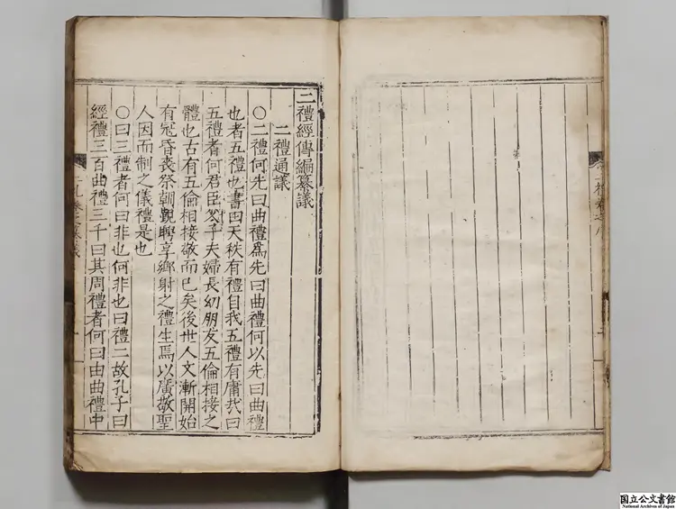 二礼経伝測 著者湛若水（明）明嘉靖04年刊本