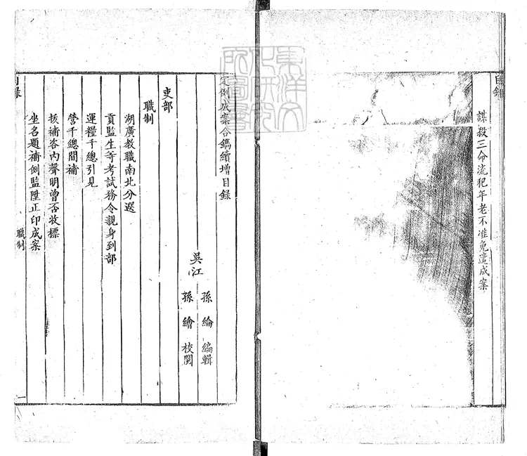 165 [定例成案合鐫]續增不分卷　康熙五十八年刊本